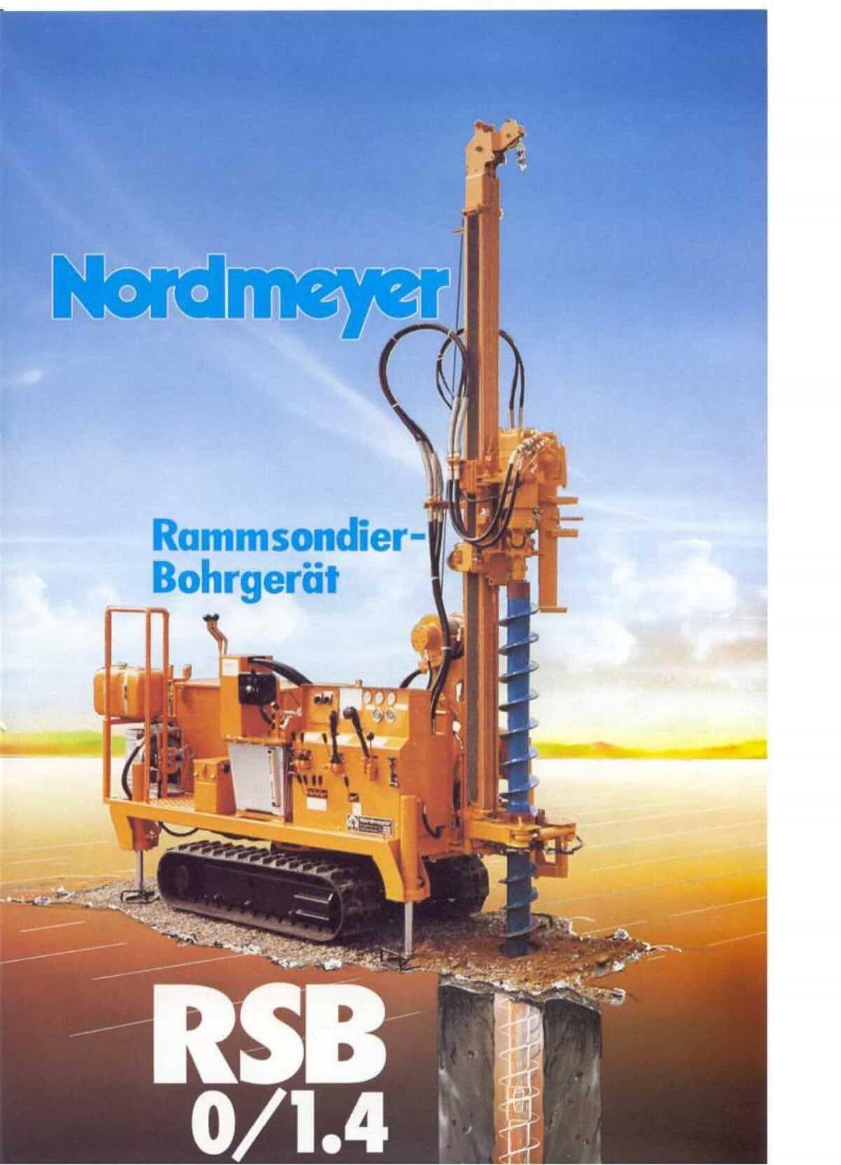 Nordmeyer RSB сондажна машина на строителен обект
